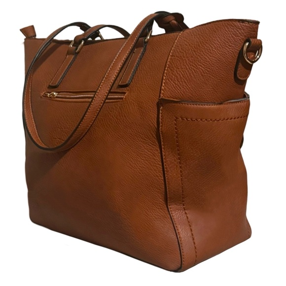 MIA K COLLECTION • MKF Delma Crossbody Tote Bag Handbag Purse Shoulder Satchel - Picture 3 of 8